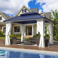 12' x 10' Outdoor Steel Double Roof Gazebo