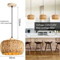 Wicker Rattan Pendant Lamp