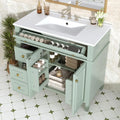 36" Bathroom Vanity with Ceramic Sink Top