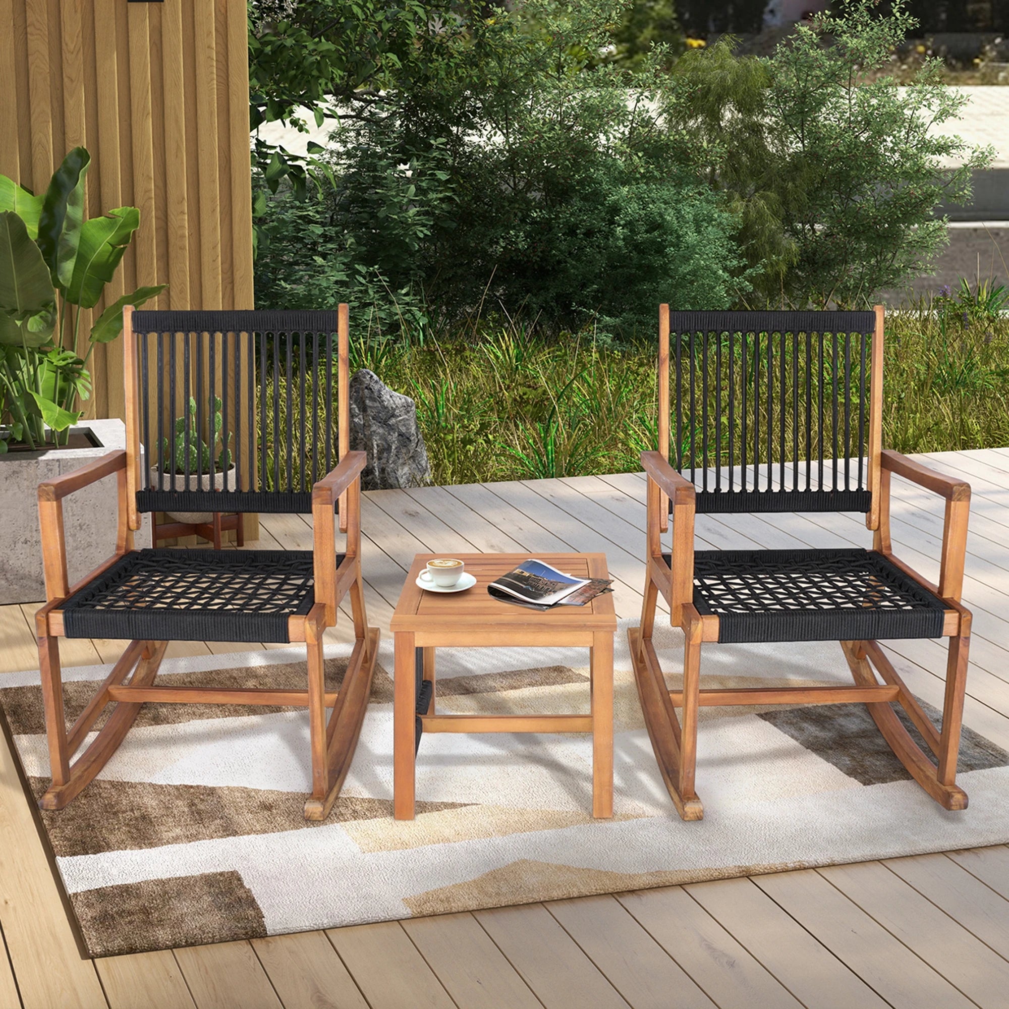 3pcs Acacia Wood Bistro Set