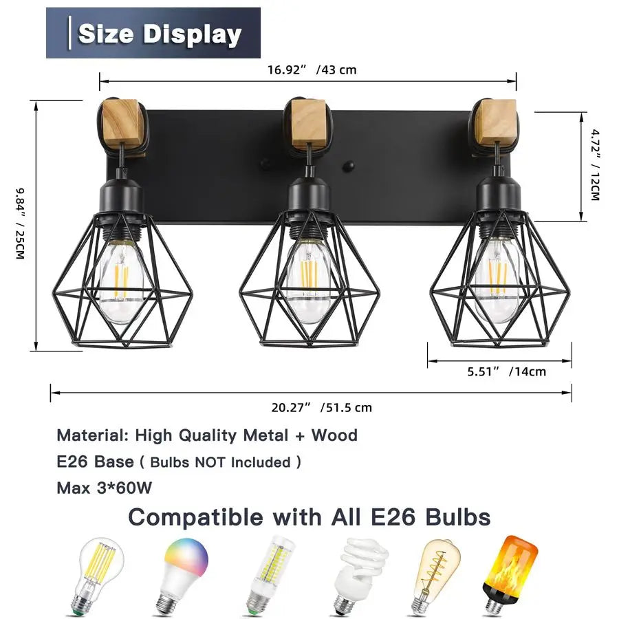 Farmhouse Bathroom Vanity Light Fixture
