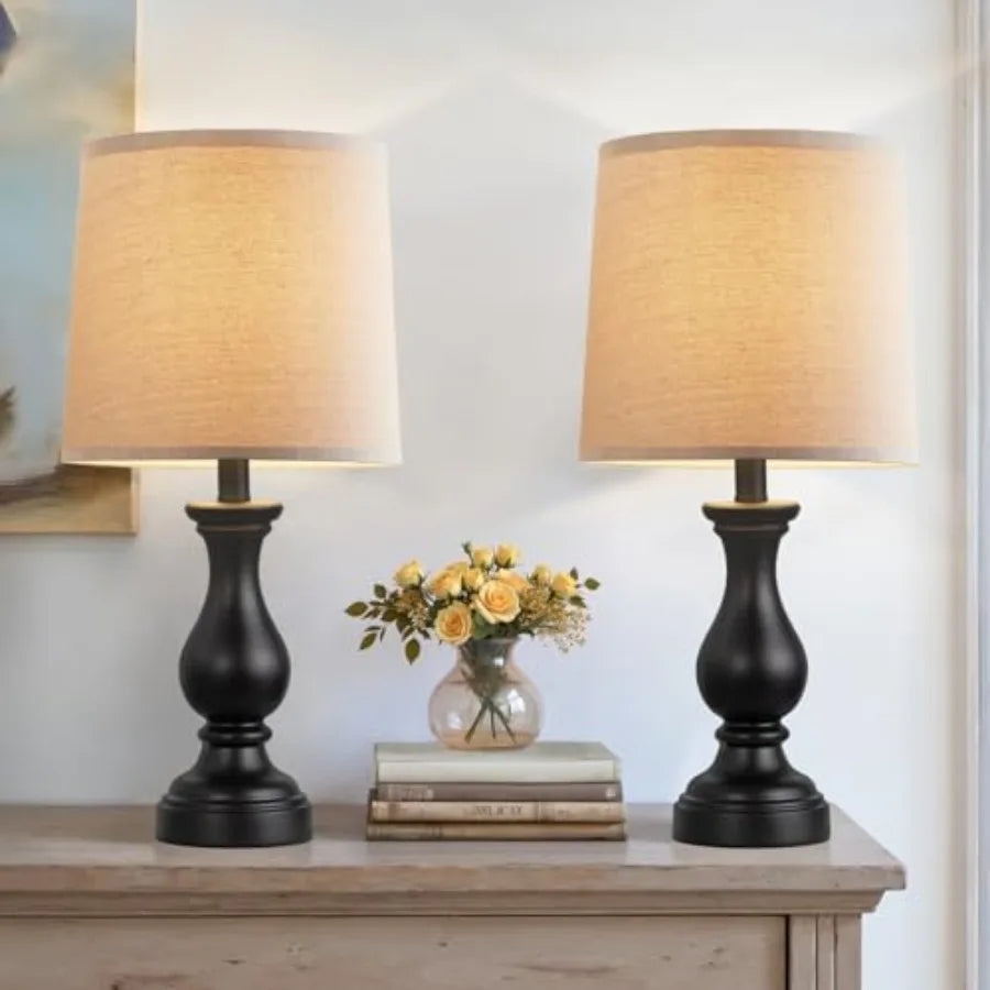 Farmhouse Table Lamps Set of 2