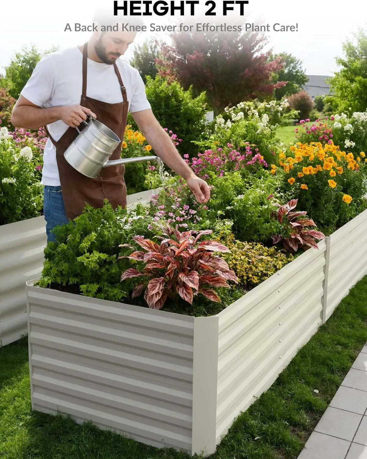 Rustproof Galvanized Raised Garden Bed