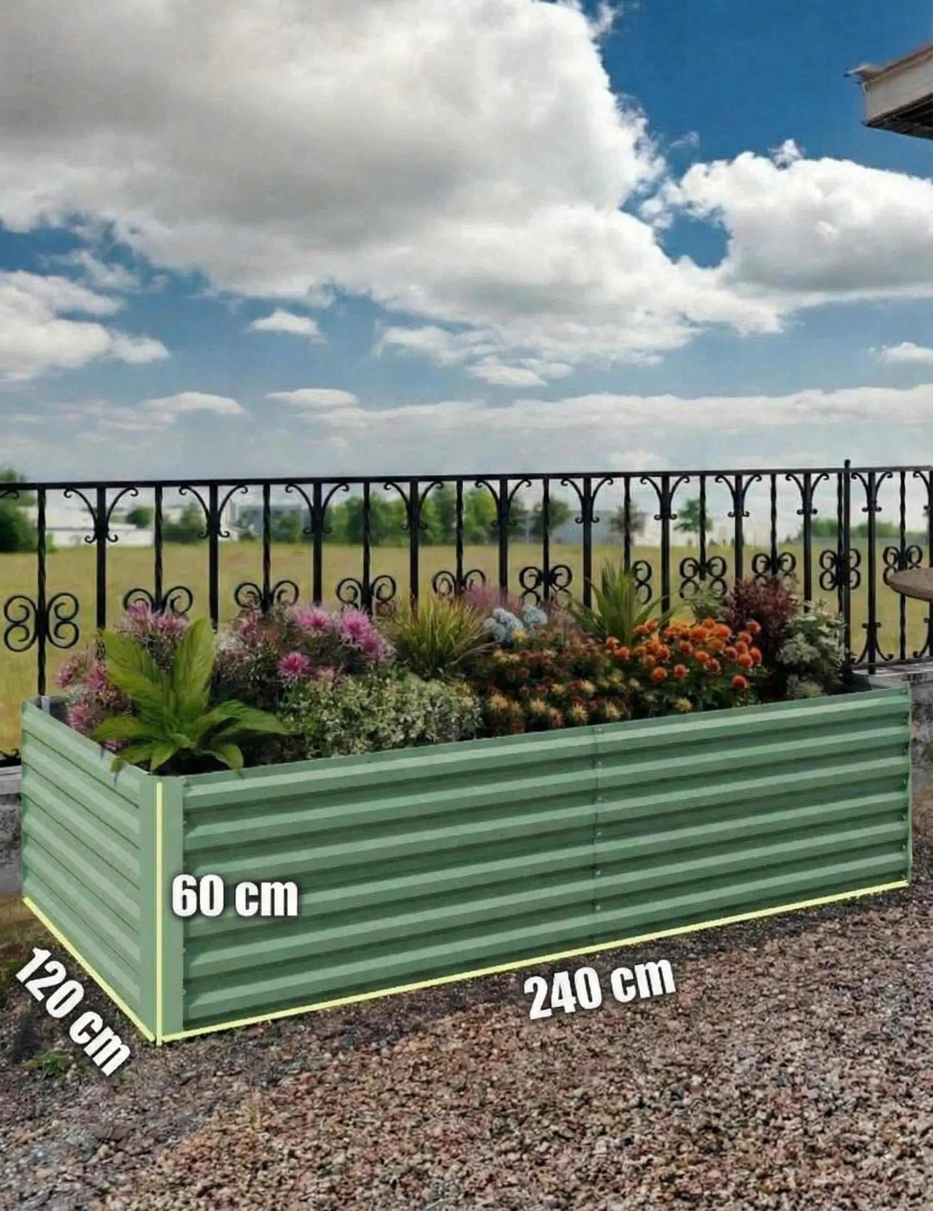 Rustproof Galvanized Raised Garden Bed