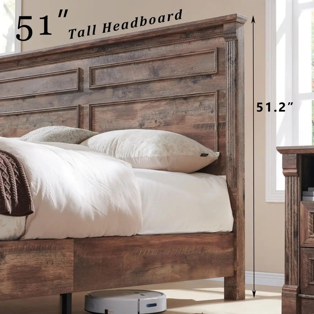 Farmhouse King Size Bed Frame