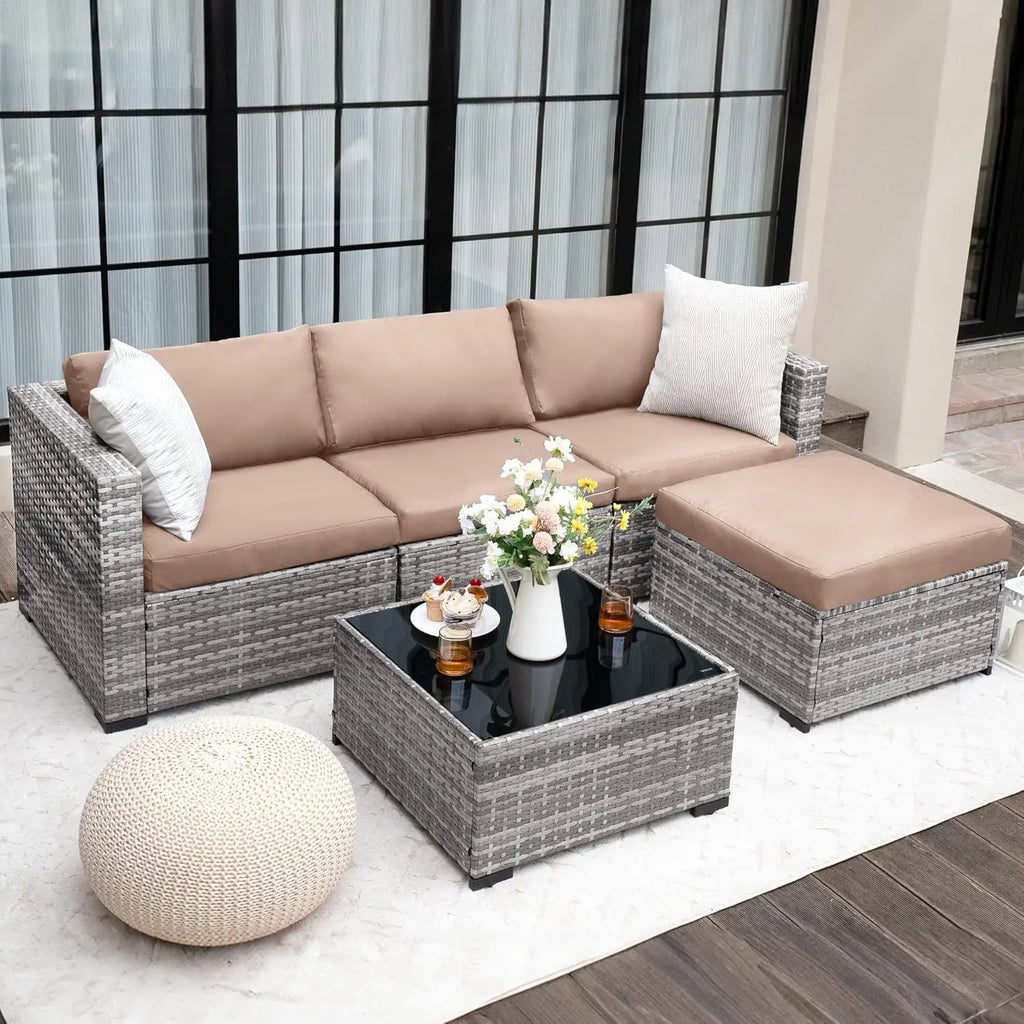 5 Piece Patio Furniture Set