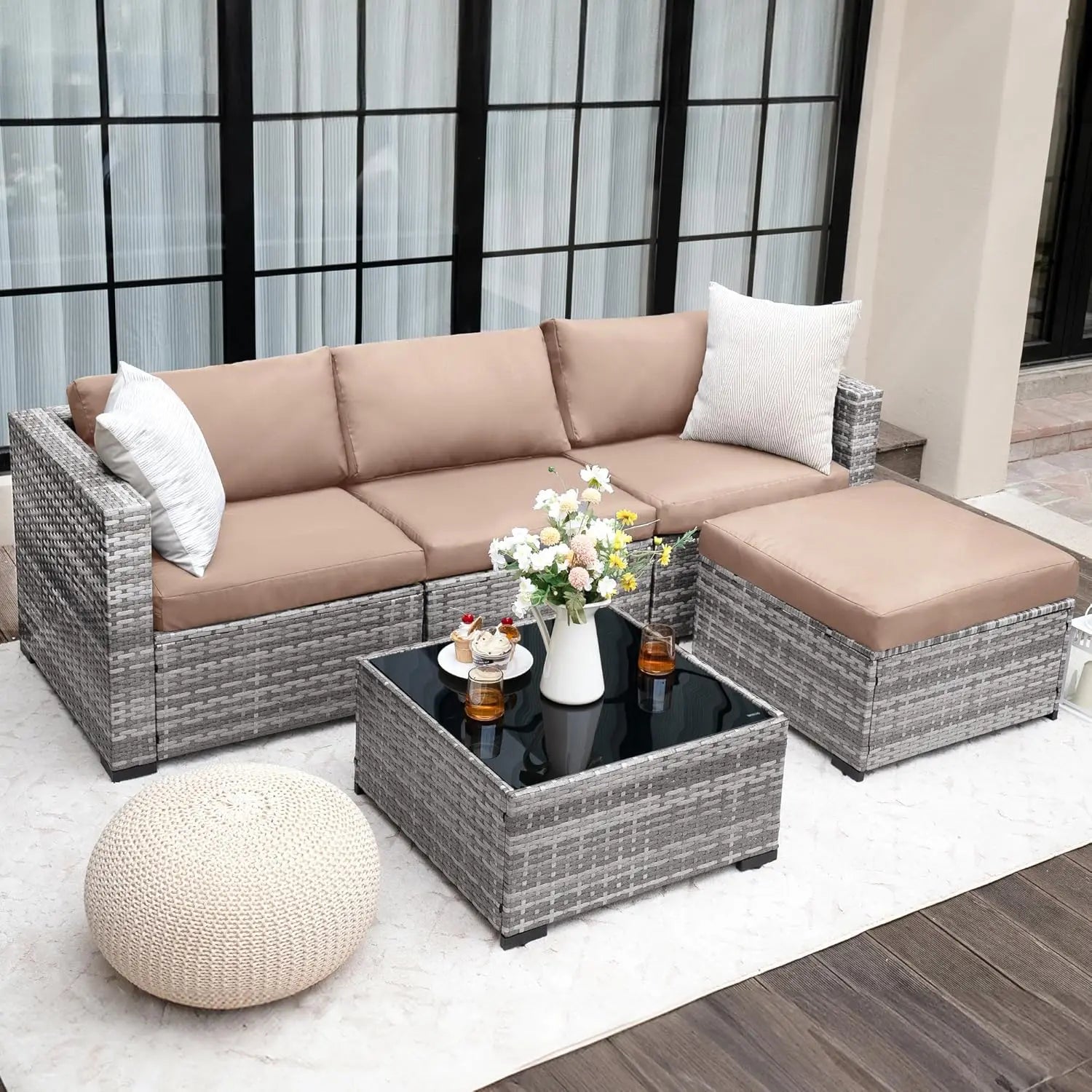 5 Piece Patio Furniture Set