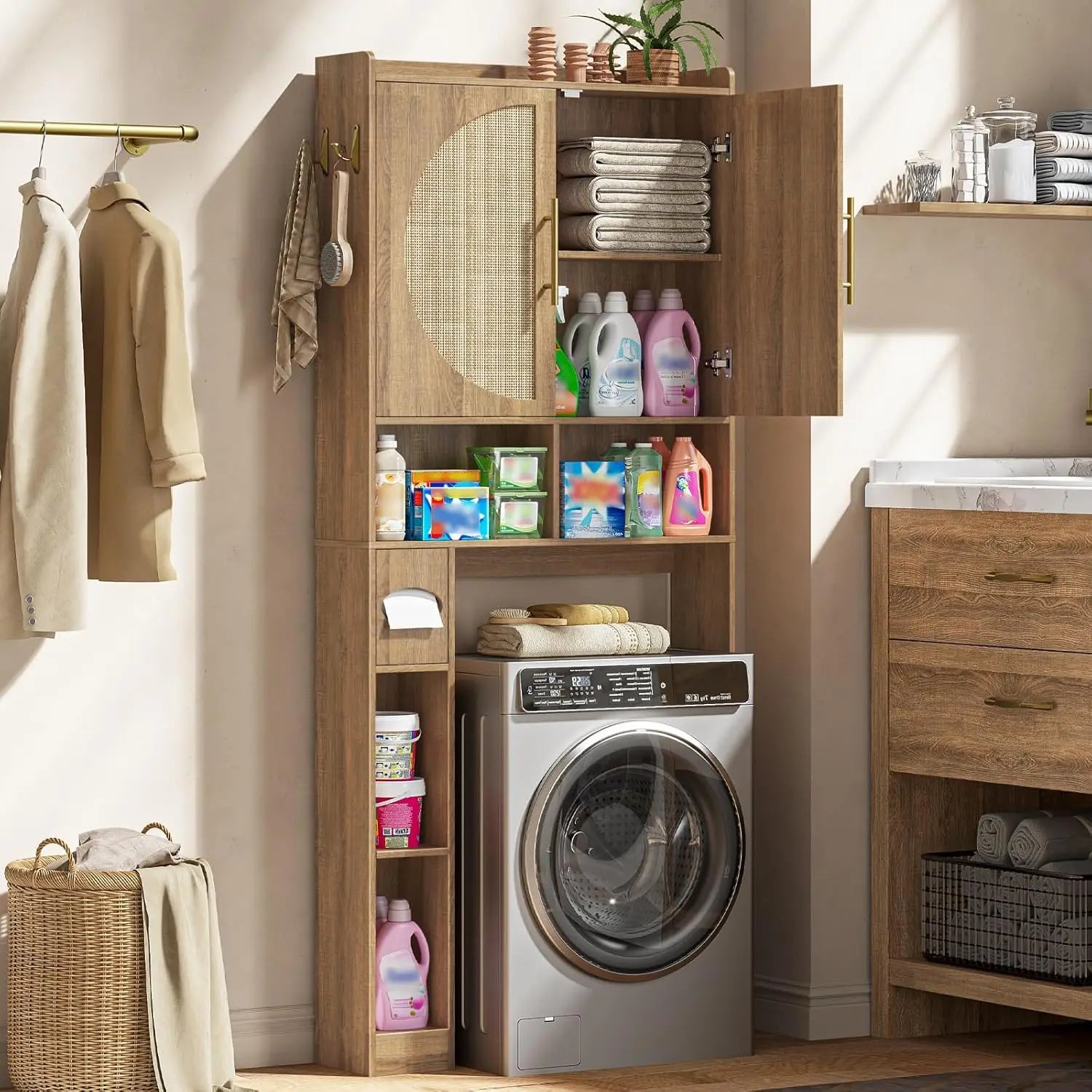 Over The Toilet Farmhouse Storage Cabinet