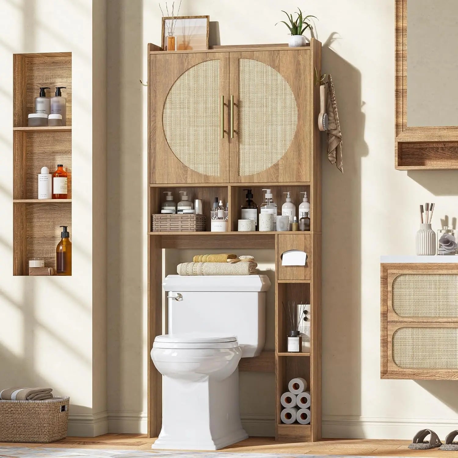 Over The Toilet Farmhouse Storage Cabinet
