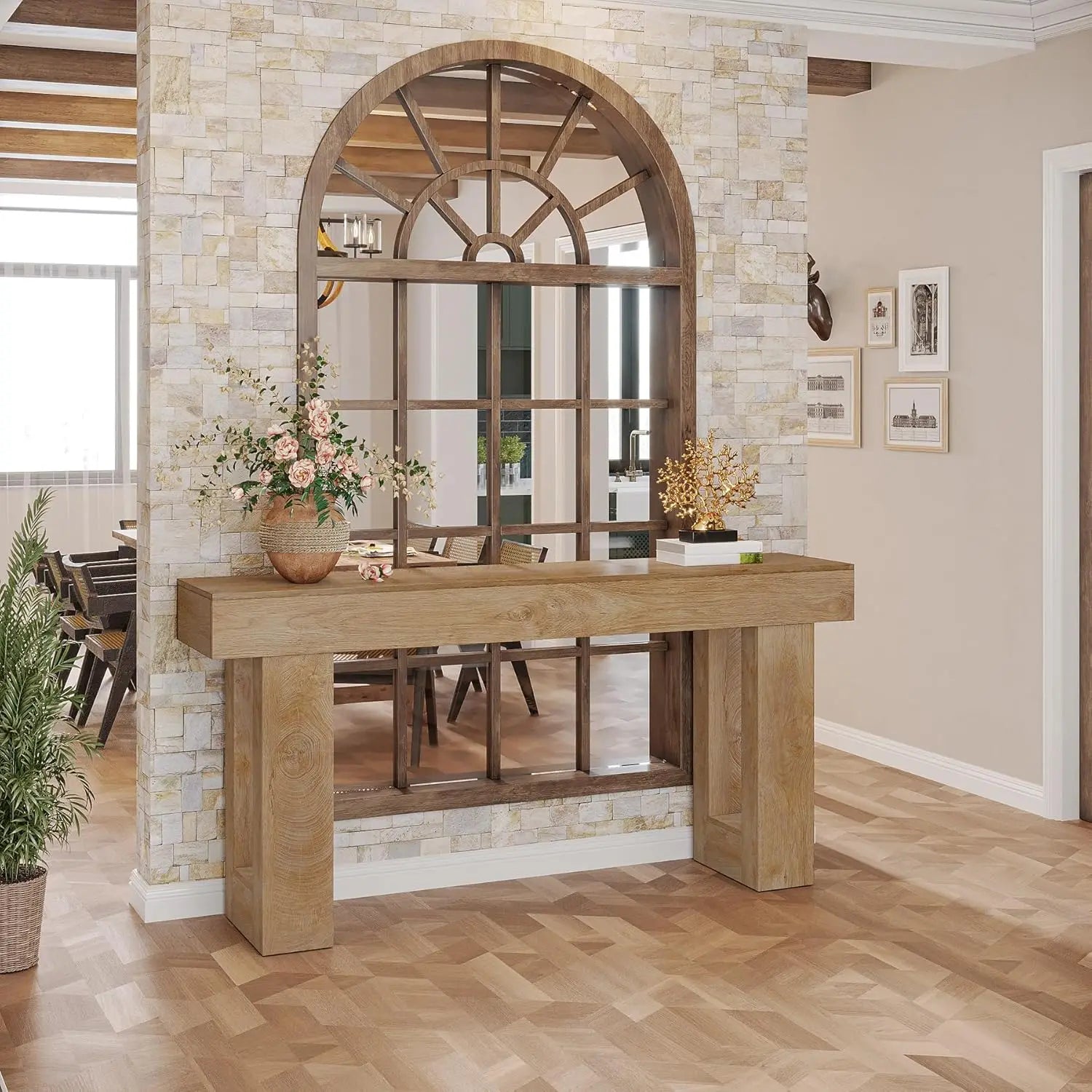 63" Farmhouse Console Table