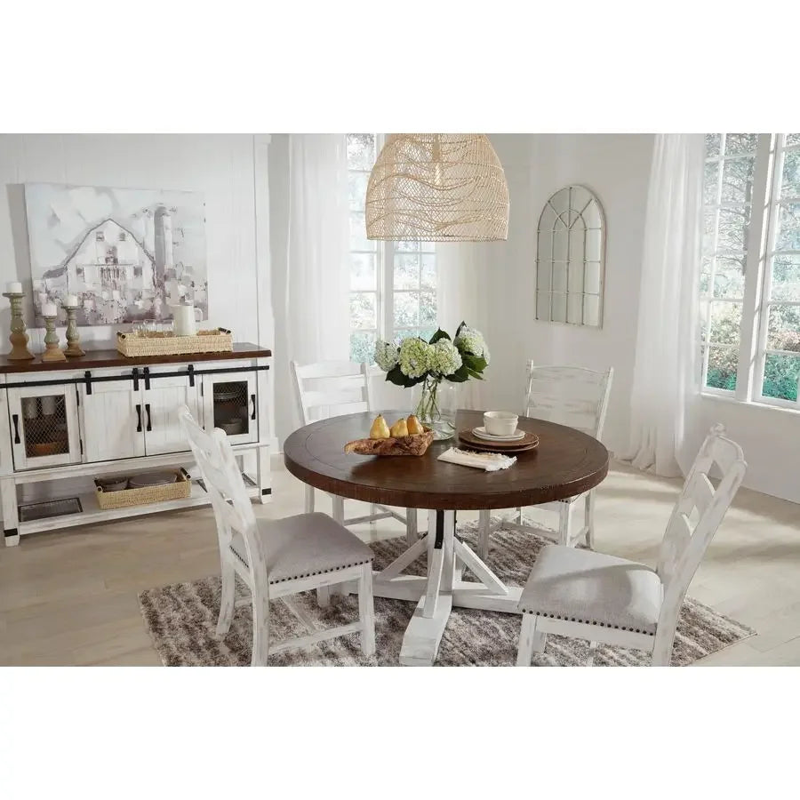 Farmhouse Cushioned Dining Chair, 2 Count