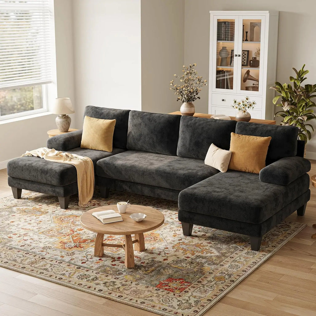 112" U-Shaped Sectional Sofa