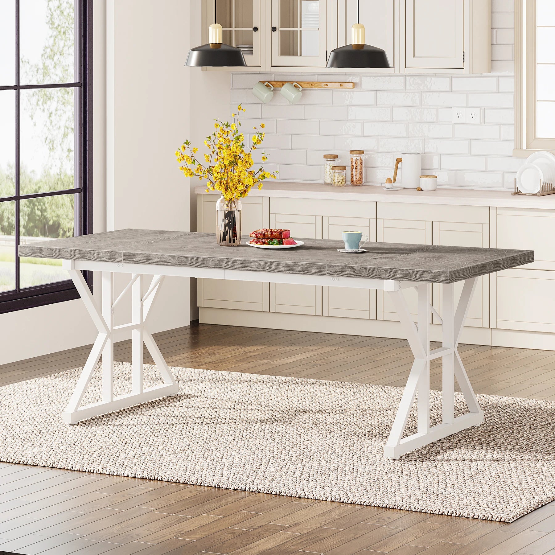 70.8" Dining Table for 6