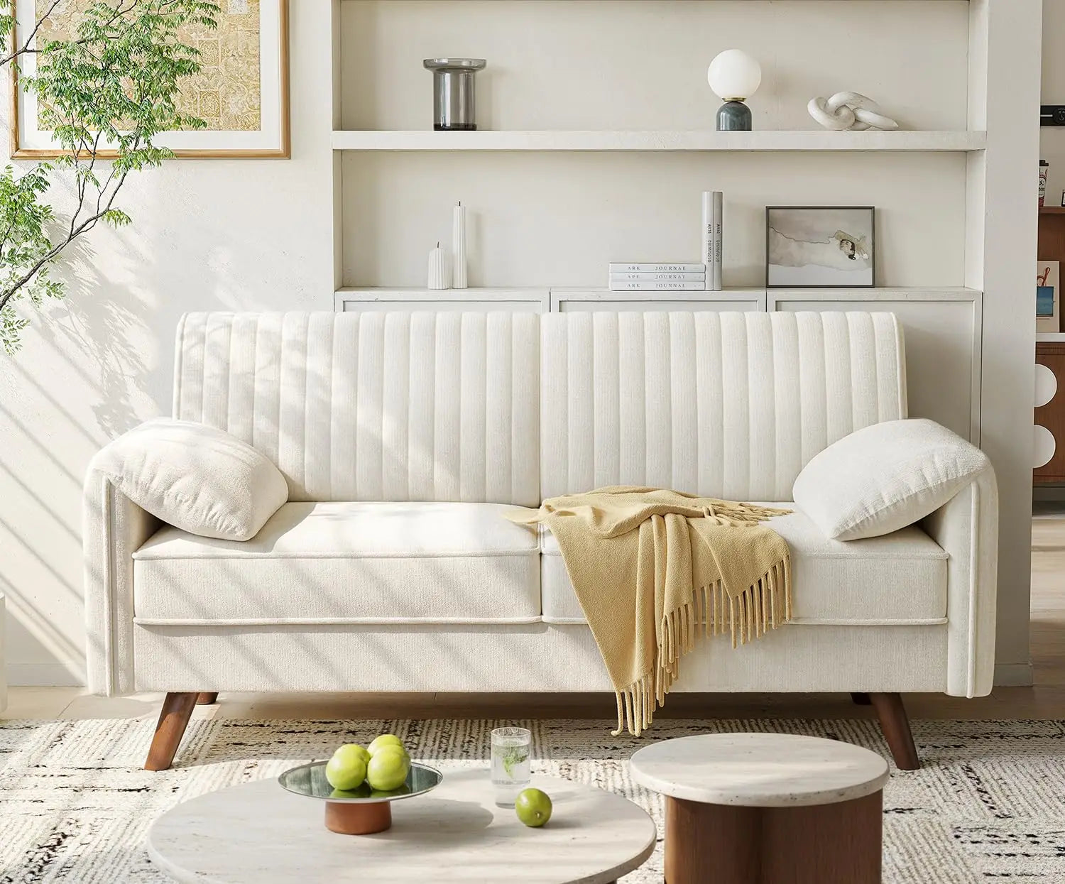 64.5" Chenille Loveseat Sofa