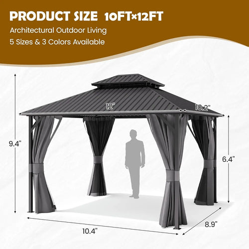 10'x12' Hardtop Gazebo