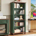 70" Tall 5-Tier Wooden Bookshelf