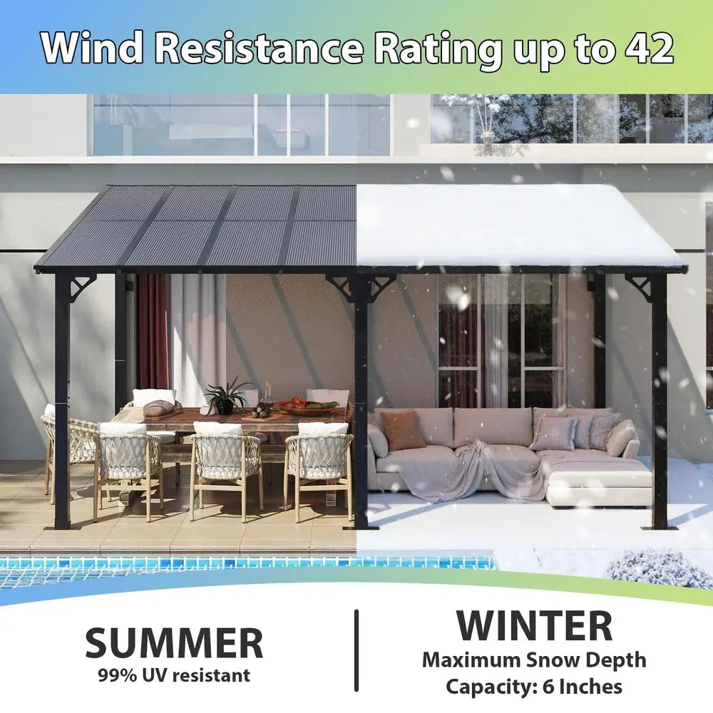 16x 10 Premium Lean-To Gazebo