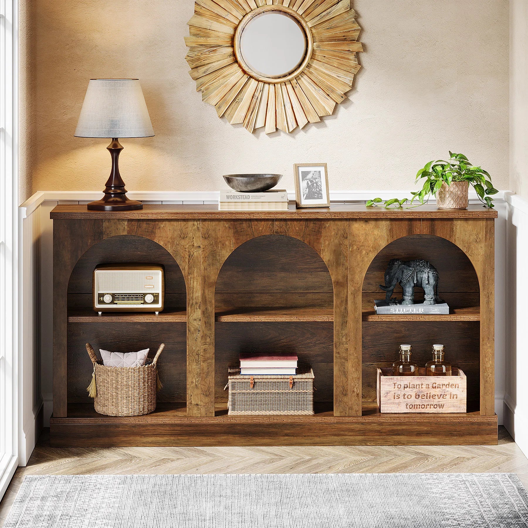 Farmhouse Console Table, 63-Inch