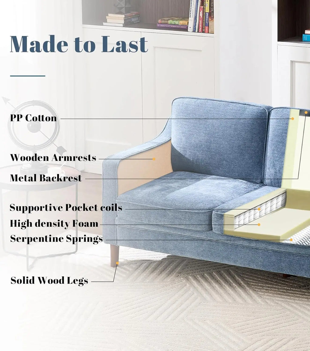 80" Chenille Sofa