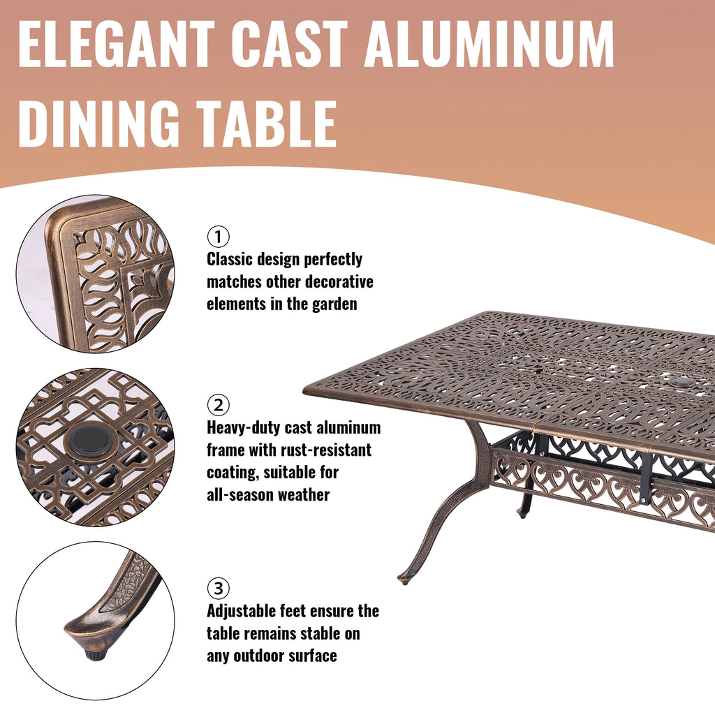 9-Piece Outdoor Patio Dining Set for 8