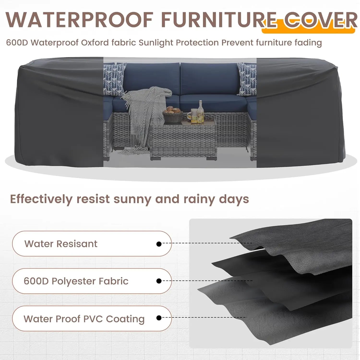 Patio Furniture Set, 7 Pieces