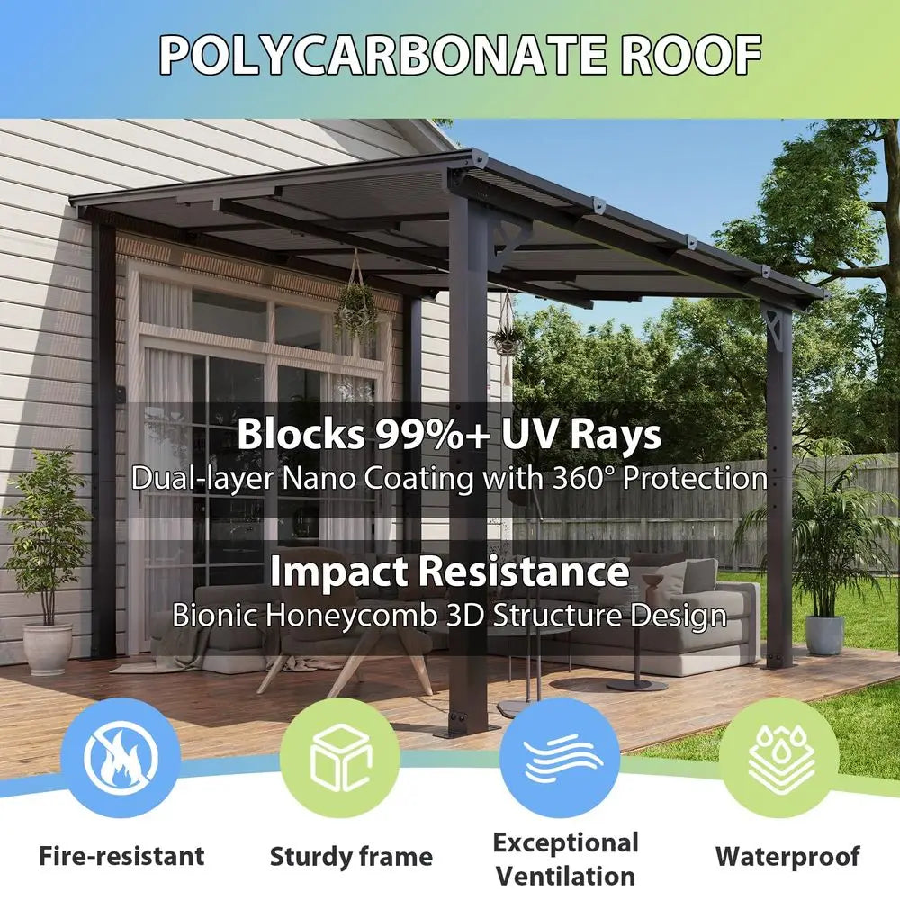 8x 10 Premium Lean-To Gazebo