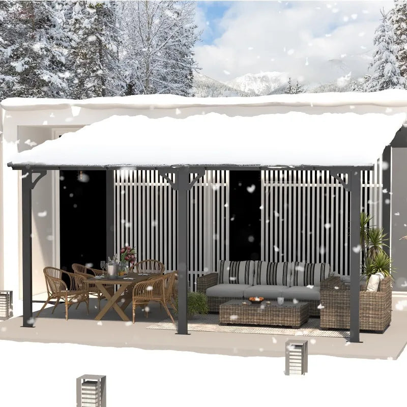 Hard top, Lean To Gazebo for Patio