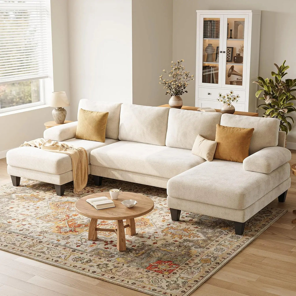 112" U-Shaped Sectional Sofa