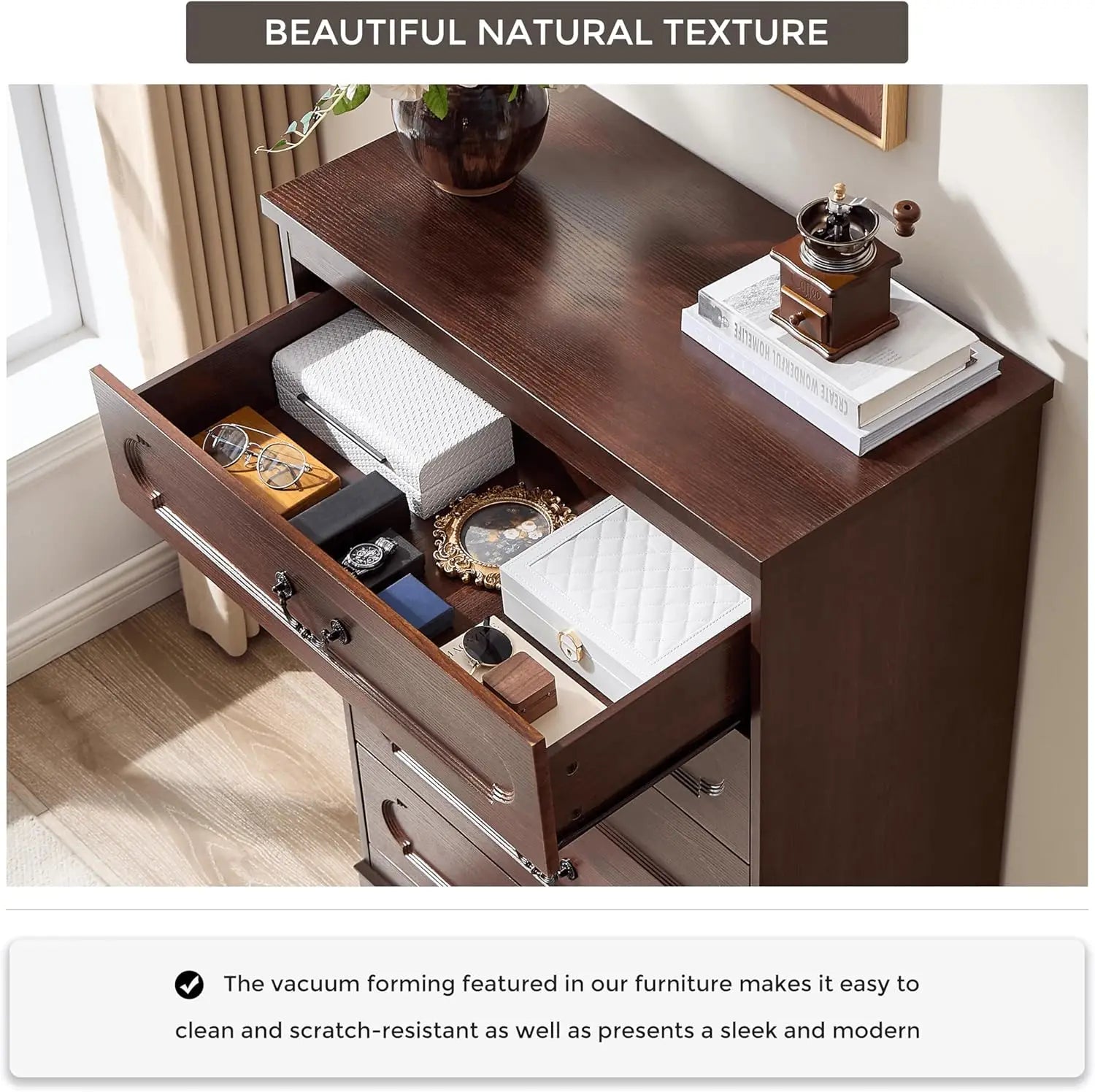 Farmhouse Cherry Wood Dresser
