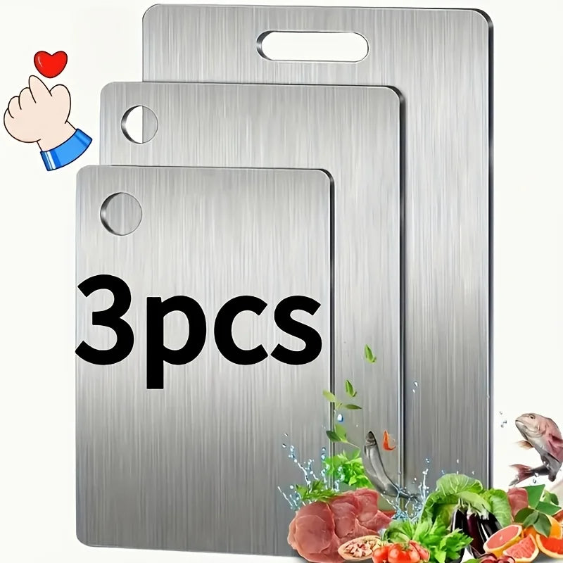 Stainless Steel 3pcs Cutting Boards