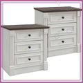 26" Farmhouse Nightstand Set of 2