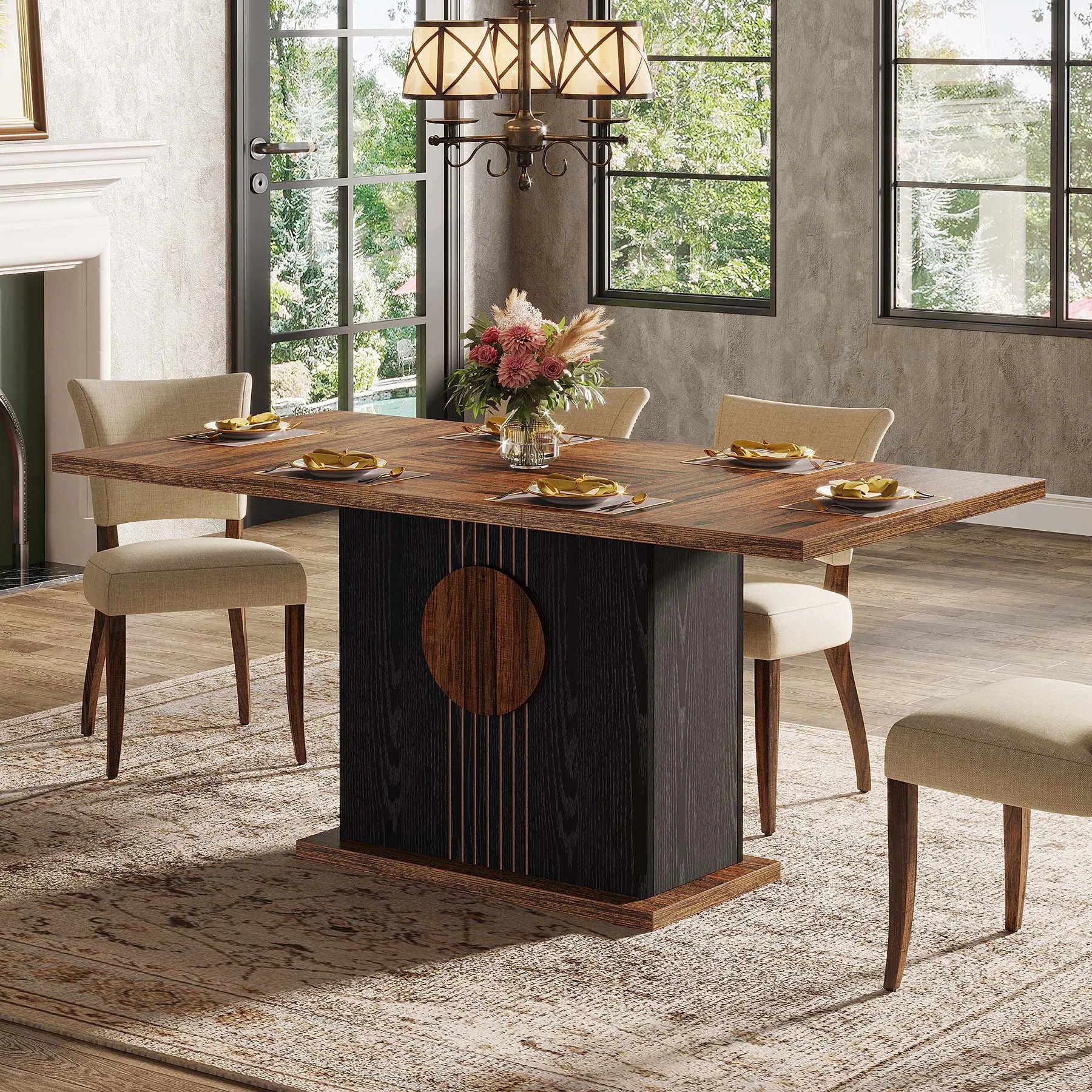 55" Rectangular Dining Table