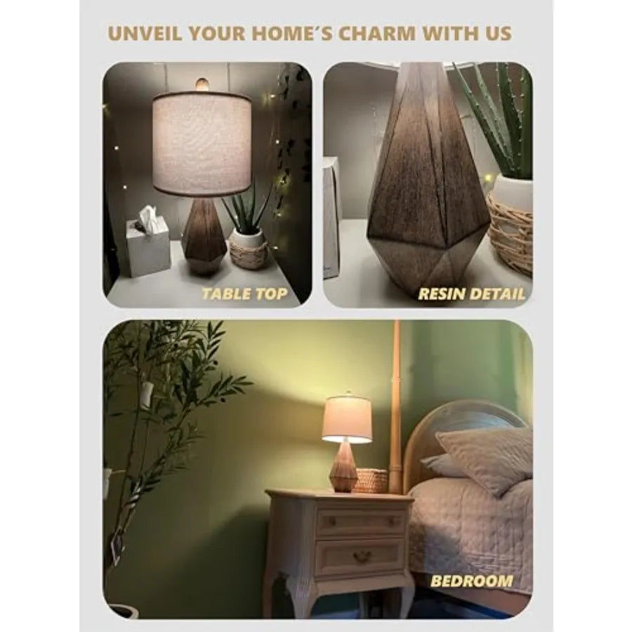 Farmhouse Table Lamp Set of 2