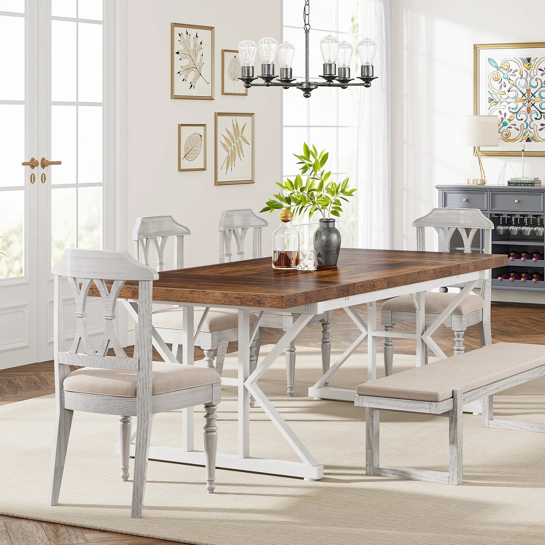 70.8" Dining Table for 6
