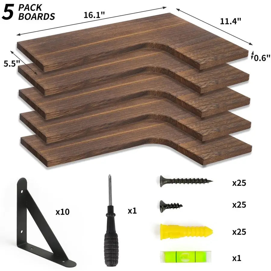 Corner Floating Shelves for Wall