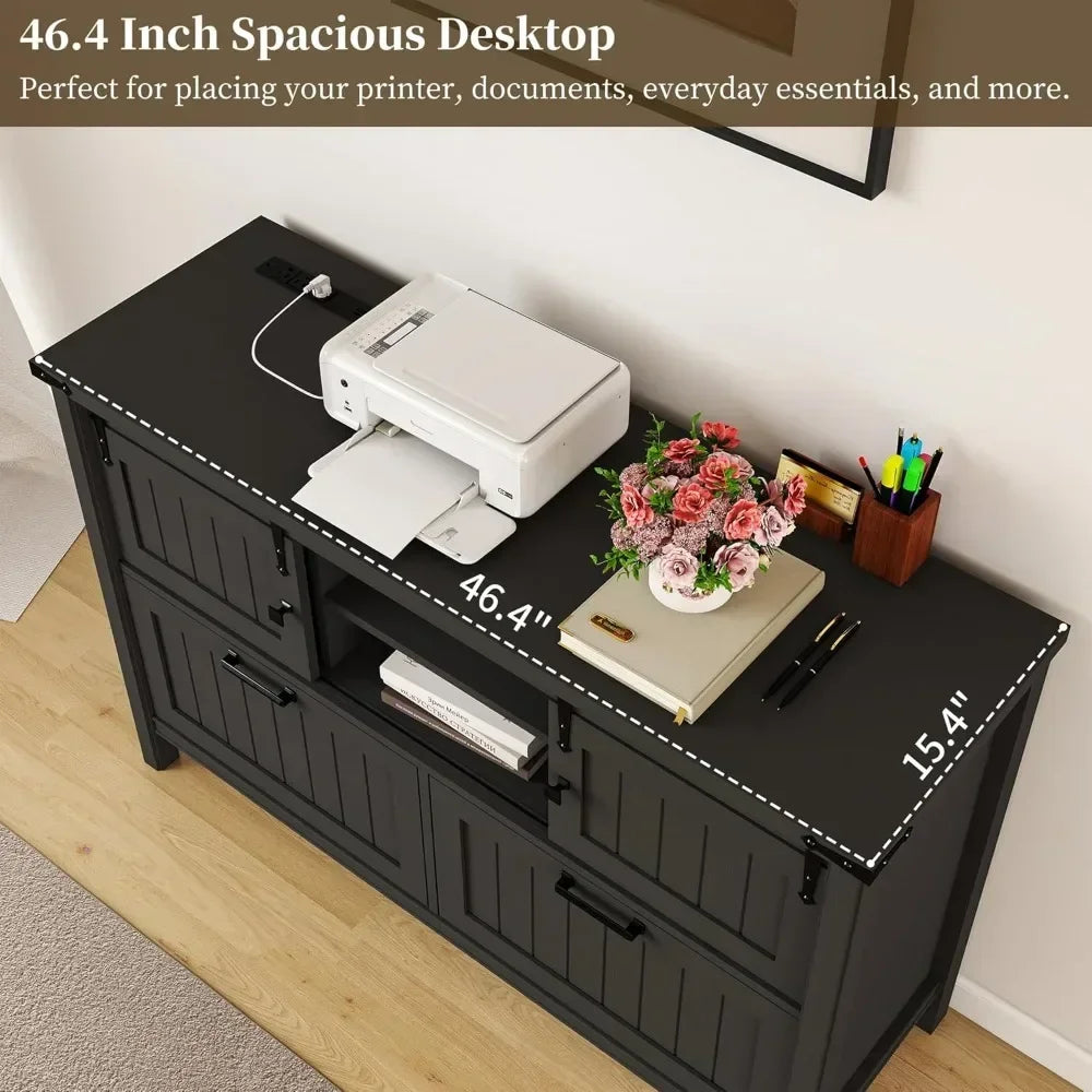 Farmhouse Lateral file cabinet 2 drawer