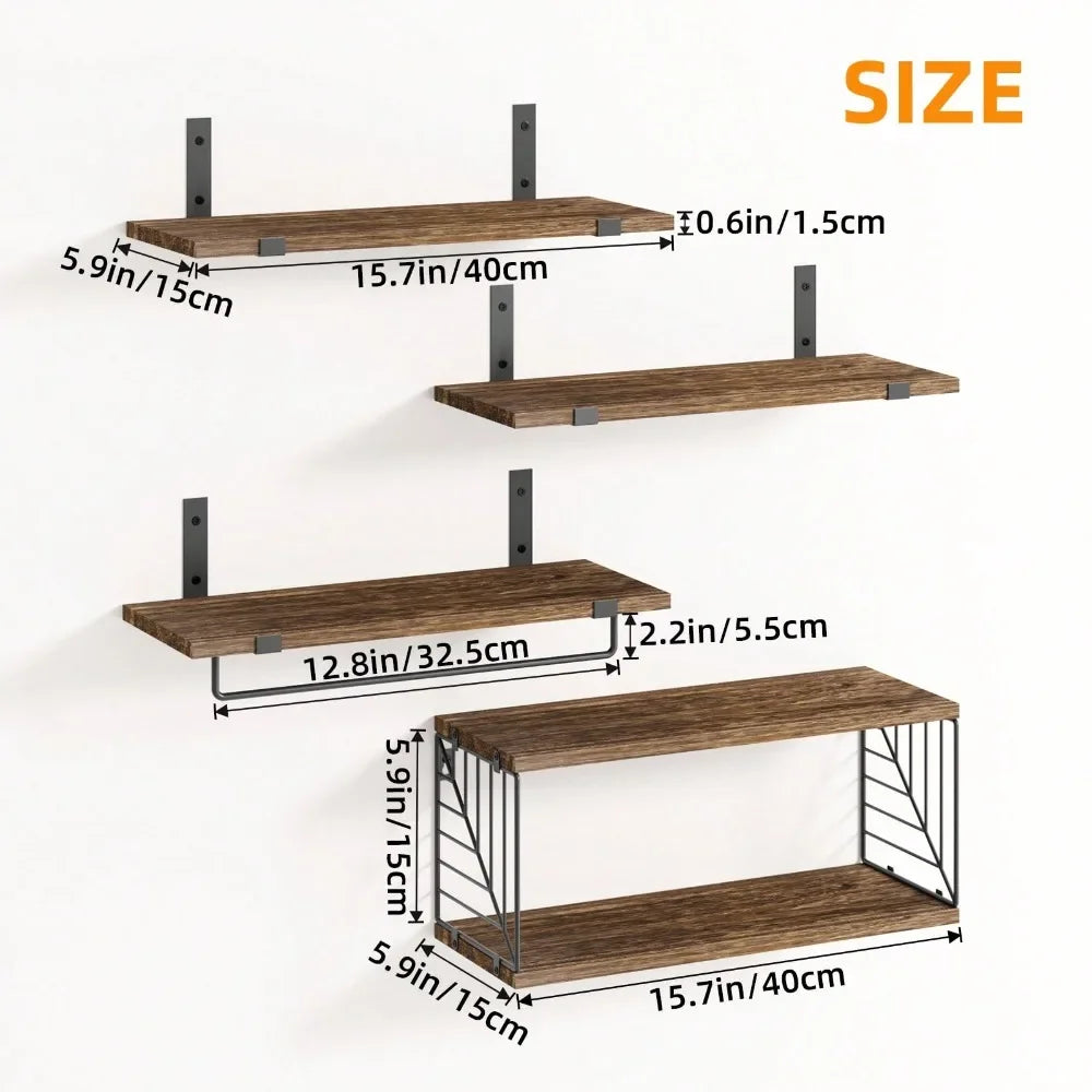 Farmhouse Tier Bathroom Floating Shelves