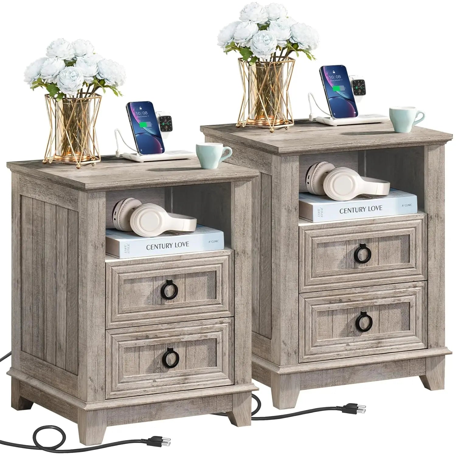 18" Farmhouse Nightstand