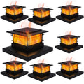 8 Pack Solar Post Cap Lights