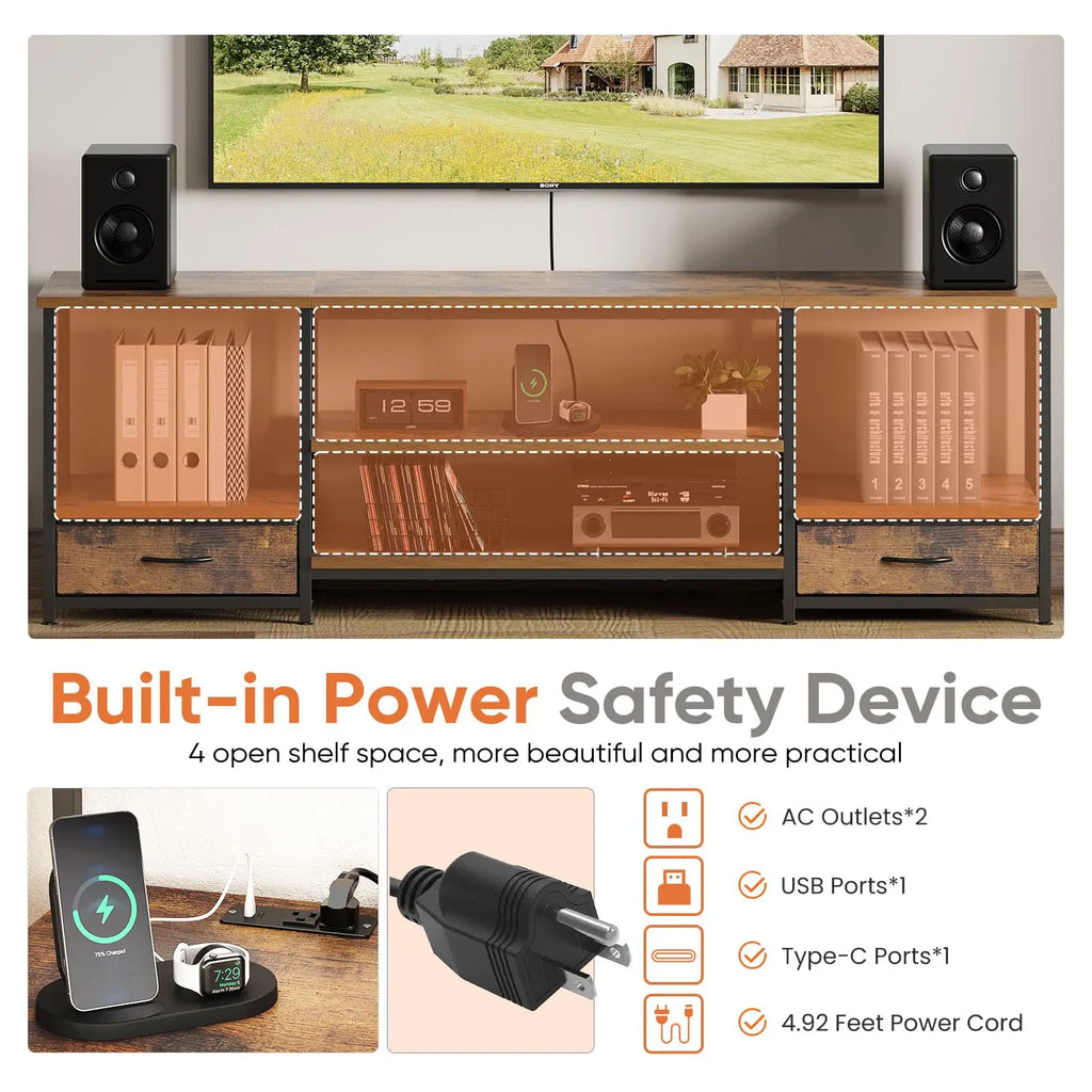 63" Entertainment Center/TV Stand