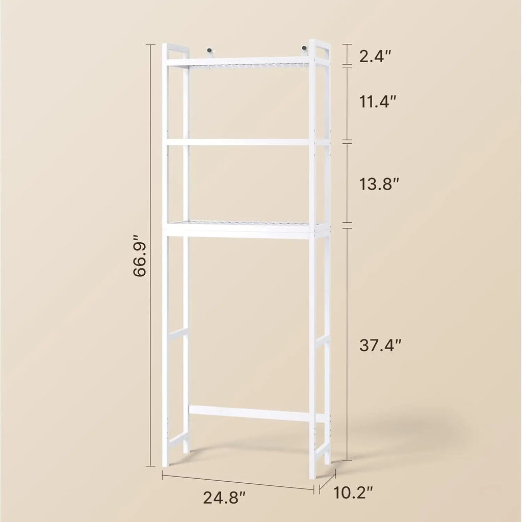 3-Tier Bamboo Over-The-Toilet Shelf