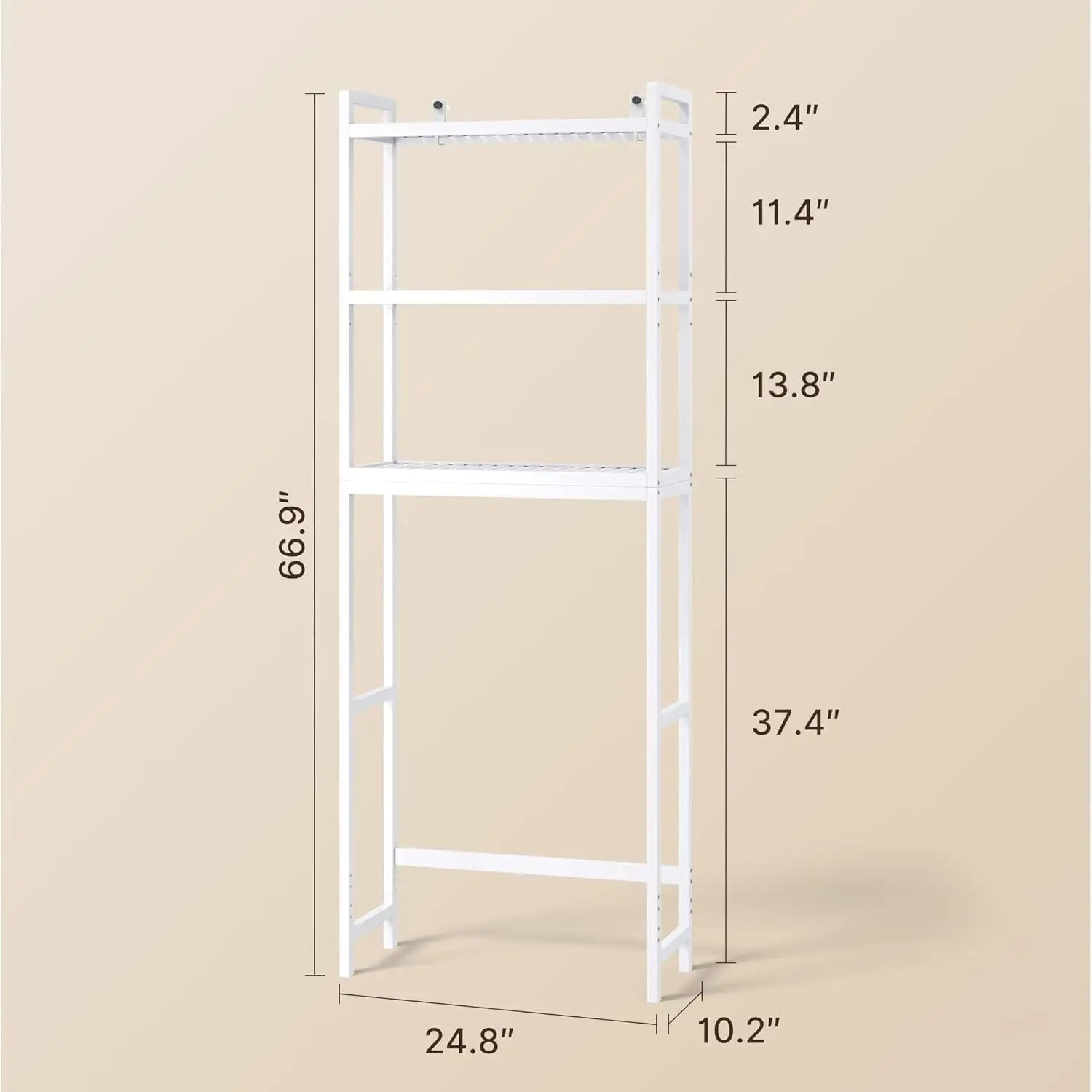 3-Tier Bamboo Over-The-Toilet Shelf