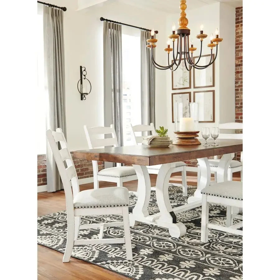 Farmhouse Cushioned Dining Chair, 2 Count