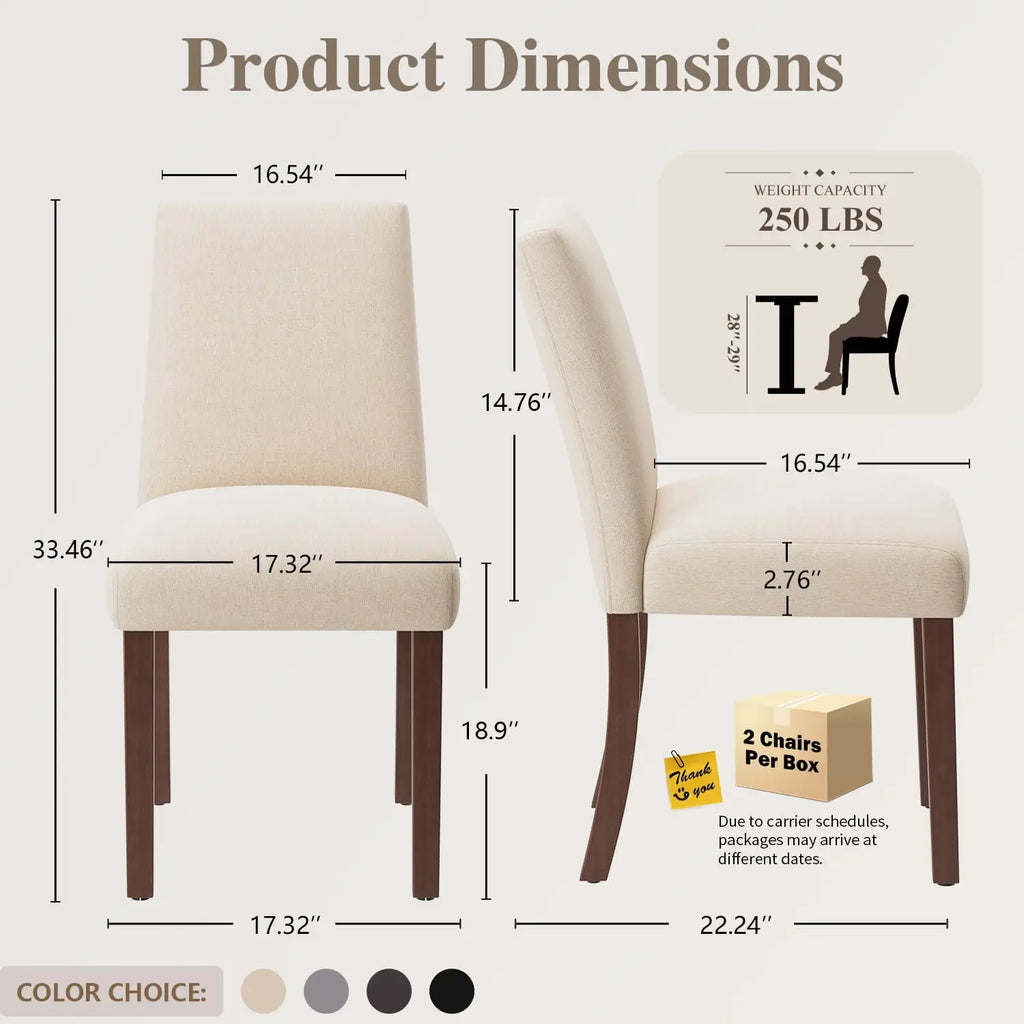 Farmhouse Dining Chairs Set of 6