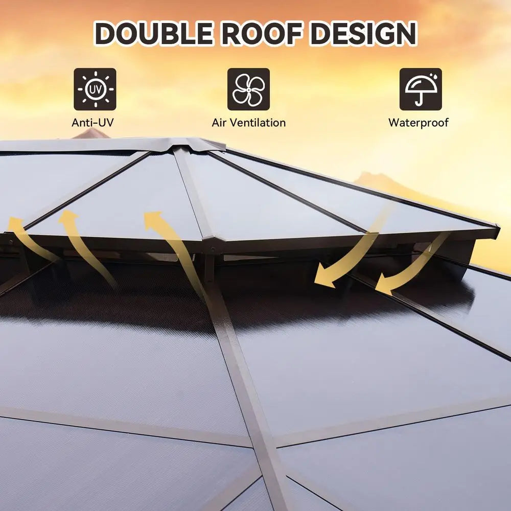 12x16 Hardtop Gazebo