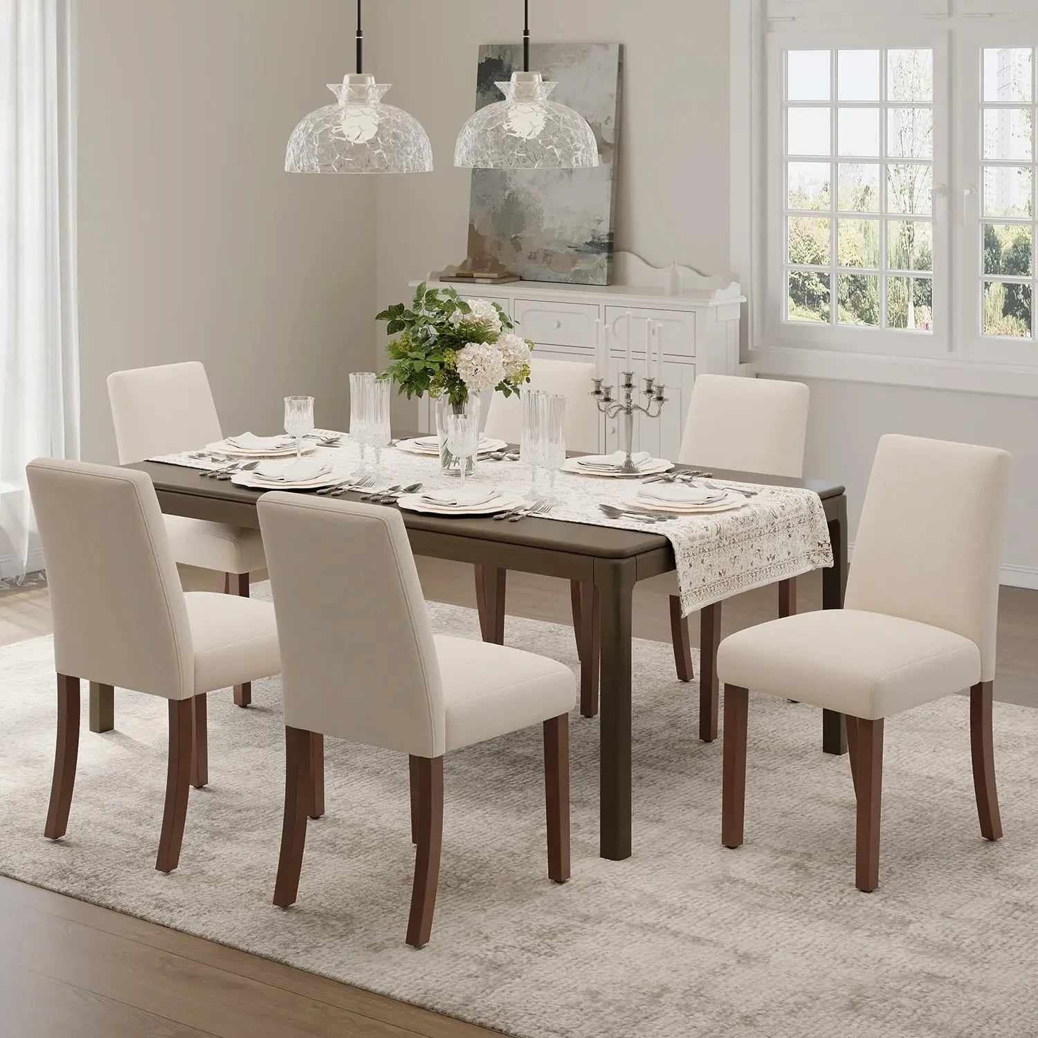 Farmhouse Dining Chairs Set of 6
