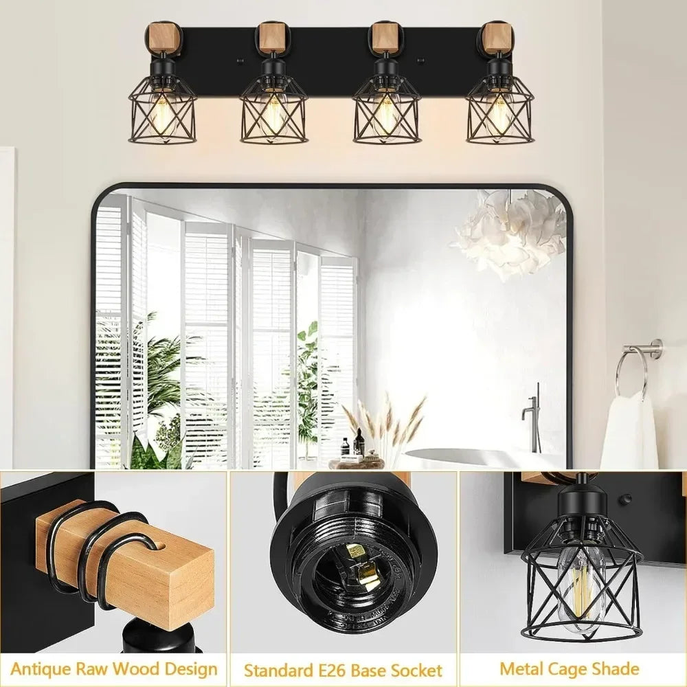 Rustic Bathroom Vanity Light Fixture
