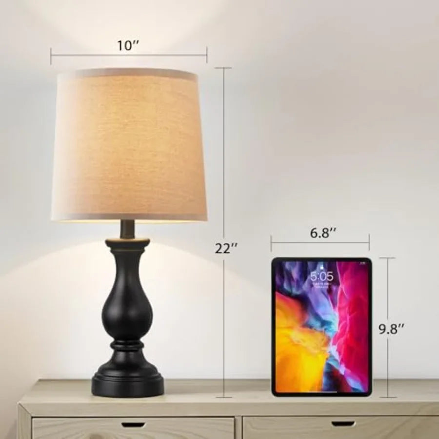 Farmhouse Table Lamps Set of 2