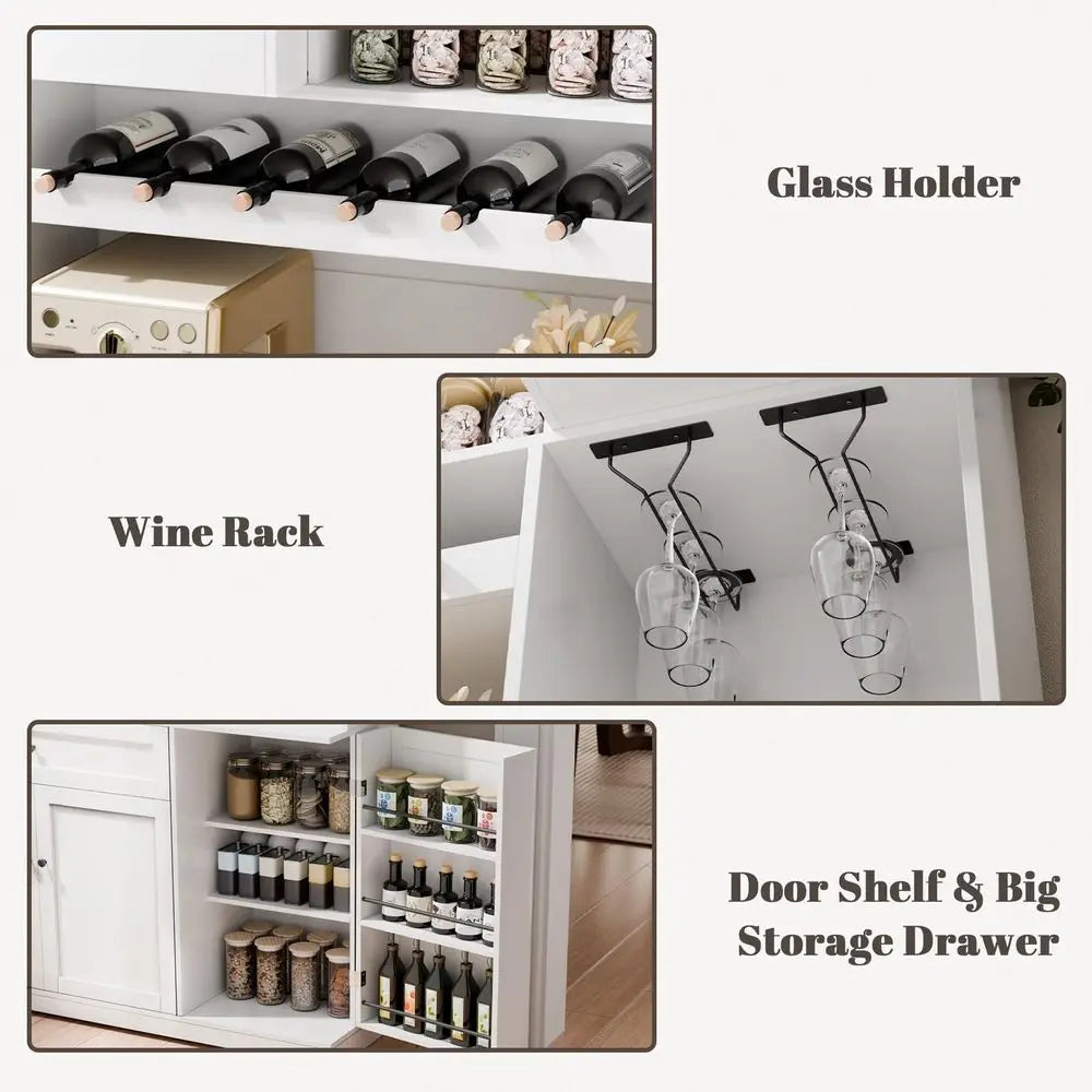 Tall Kitchen Pantry Storage Cabinet