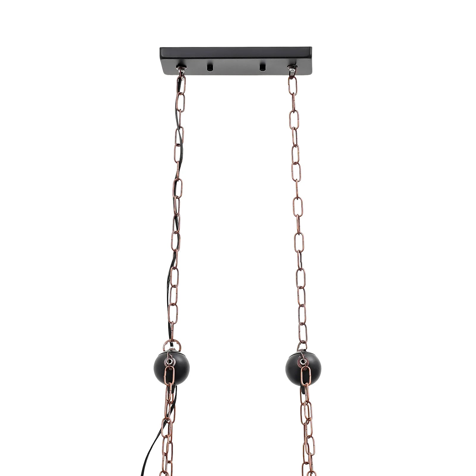 8-Light Wooden Pendant Light